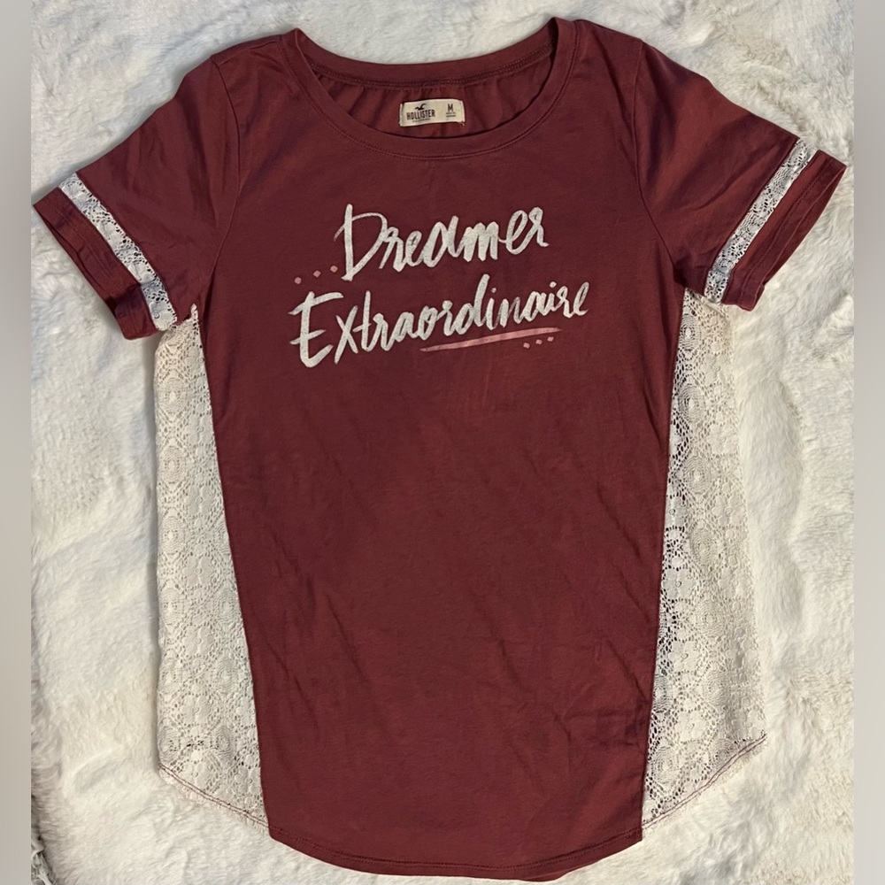 HOLLISTER GRAPHIE TEE, WOMEN, MEDIUM
